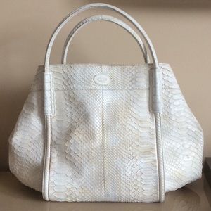 Tod’s python tote